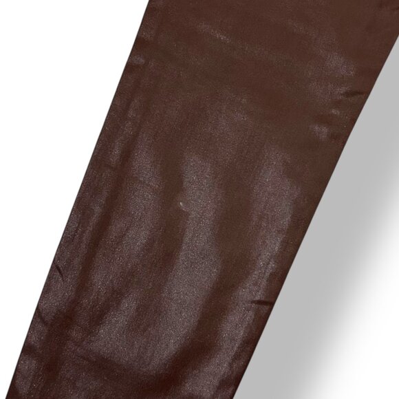 Joe's Jeans High Rise Charlie Skinny Ankle Coated Faux Leather Brown Sz 25 - Picture 6 of 8